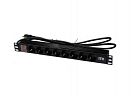 Блок розеток ITK PDU 8 розеток нем. ст, с LED выкл,1U, шнур 2м вилка нем. Ст