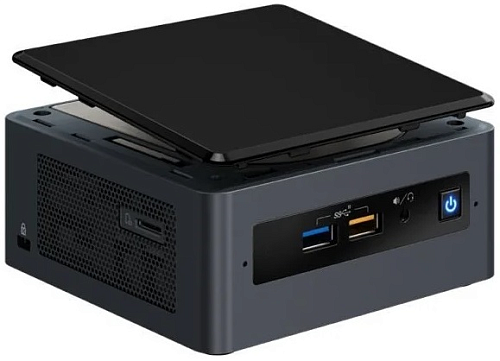 Intel NUC 8 Home, Mini PC with Win 10 QuadCore i5-8259U 2.3 GHz – 3.8 GHz Turbo, 1TB HDD, 16GB Intel Optane Memory, 4GB RAM, w/ EU cord, single pack,