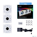 Lian Li G99.12TLLCD3W.R0 Комплект вентиляторов (3шт.) UNI FAN TL LCD 120 White /12TLLCD3W/ 120х125х28мм (1.6” LCD дисплей, PWM, ARGB, 200-1900 об/мин,