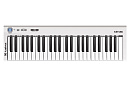 MIDI клавиатура [AX-1973W] Axelvox [KEY49j White] 4-октавная (49 клавиш) динамическая USB, 3 кнопки, джойстик (Pitch Bend и Modulation), 1 программиру