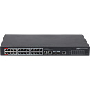 2xCombo 1000 Base-T/SFP 24x 10/100 Base-T（Hi-PoE/PoE+/PoE）IEEE802.3af/IEEE802.3at/Hi-PoE Мощность PoE 360Вт Размеры: 440мм×300мм×44мм