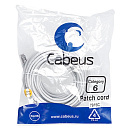 Cabeus PC-FTP-RJ45-Cat.6-20m-LSZH Патч-корд F/UTP, категория 6, 2xRJ45/8p8c, экранированный, серый, LSZH, 20м