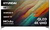Телевизор QLED Hyundai 55" H-LED55QBU7500 Android TV Frameless черный/серебристый 4K Ultra HD 60Hz DVB-T DVB-T2 DVB-C DVB-S DVB-S2 USB WiFi Smart TV