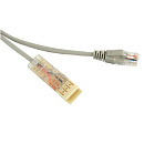 Hyperline PC-110-RJ45-2P-CX-3M-LSZH-GY Патч-корд 110 тип-RJ45, 2 пары, Ethernet, LSZH, 3 м, серый