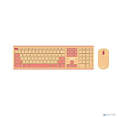 Acer OCC205 [ZL.ACCEE.00F] Комплект (клавиатура+мышь) розовый/бежевый/USB/slim