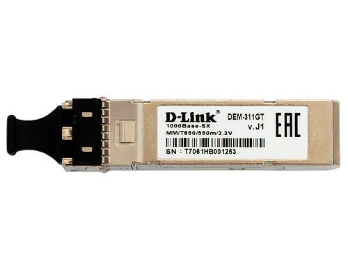 Модуль D-Link SFP Transceiver, 1000Base-SX, Duplex LC, 850nm, Multi-mode, 550M