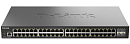 Коммутатор D-Link Управляемый L2 коммутатор, 48x1000Base-T, 4x10GBase-X SFP+, защита от статического электричества до 6 кВ, CLI, консольный порт RJ-45