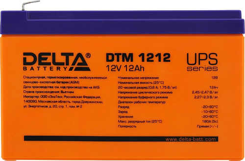 Аккумуляторная батарея DELTA DTM 1212