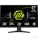 Монитор MSI MAG 272F 27" 16:9 FHD(1920x1080) Rapid IPS, 0,5ms(GTG), 3000:1, 100M:1, 300nit, 178/178, HDMI 2.0b, DP 1.2a, Tilt,VESA,200Hz,Black,1y w-ty