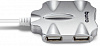 Разветвитель USB 2.0 Buro BU-HUB4-0.5-U2.0-Candy 4порт. серебристый
