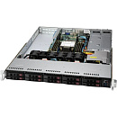 Сервер SUPERMICRO SuperServer 1U 110P-WTR no CPU(1)3rd Gen Xeon Scalable/TDP 270W/ no DIMM(8)/SATARAID HDD(10)SFF/2x10GbE/2xFHHL,1xLP,M2/750W