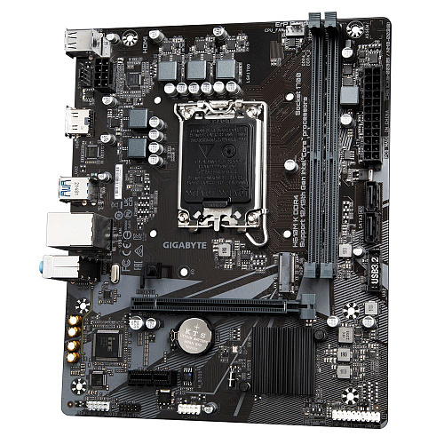 Материнская плата Gigabyte H610M K DDR4, RTL Socket 1700, Intel®H610, 2xDDR4-3200, HDMI, 1xPCI-Ex16, 1xPCI-Ex1, 2xSATA3, 1xM.2, 8Ch Audio, GLan, (4+2)