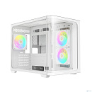 Case Ocypus Iota C50 WH Curve ARGB Digital mATX /win /white / 3 ARGB fans / no PSU / Tempered Glass