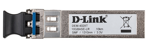 Модуль D-Link Трансивер SFP+, 10GBase-LR (Duplex LC), 1310 нм, для одномодового кабеля, до 10 км