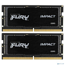 Память оперативная/ Kingston 32GB 5600MHz DDR5 CL40 SODIMM (Kit of 2) FURY Impact KF556S40IBK2-32