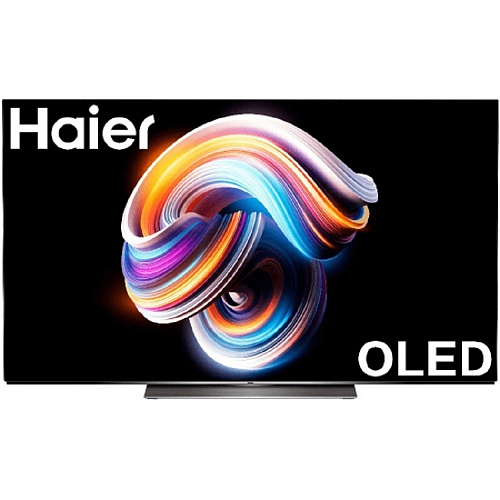 55" Телевизор HAIER S9 PRO, OLED, 4K Ultra HD, серебристый, СМАРТ ТВ, Android TV [DH1VMGD01RU]