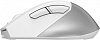 Мышь A4Tech Fstyler FG45CS Air белый/серебристый оптическая (2000dpi) silent беспроводная USB для ноутбука (7but)