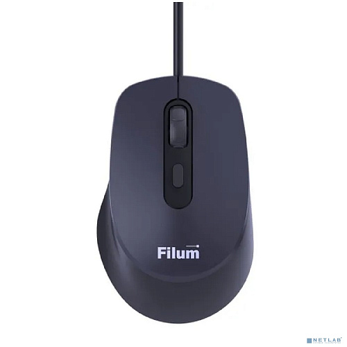Мышь Filum FL-M05-BK оптическая USB 4 кл., DPI: 800/1200/1600/2400, черная, Windows XP/Vista/7/8/10, MacOS