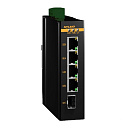 Неуправляемый коммутатор c 1 слотом 1000Base-X SFP, 4 портами 10/100/1000Base-T(X) (разъем RJ45), два входа питания 18-30 В перем. или 12-48 В пост.,