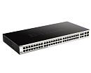 Коммутатор D-Link Управляемый L2 коммутатор, 48x1000Base-T, 4xCombo 1000Base-T/SFP, защита от статического электричества до 6 кВ, CLI