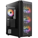 Корпус AEROCOOL MidiTower BEAM-G-BK-v2 black (4711099471744) (без блока питания)