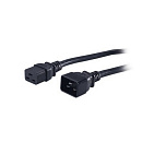 Сетевой кабель Hyperline PWC-IEC19-IEC20-1.8-BK Кабель питания IEC 320 C19 - IEC 320 C20 (3x1.5), прямая вилка, 16A, 1.8м, цвет черный (ПВС-АП-3*1,5-2
