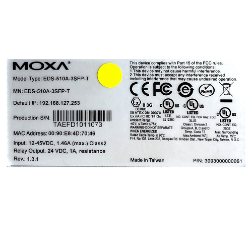 EDS-510A-3SFP-T (уценка 2)