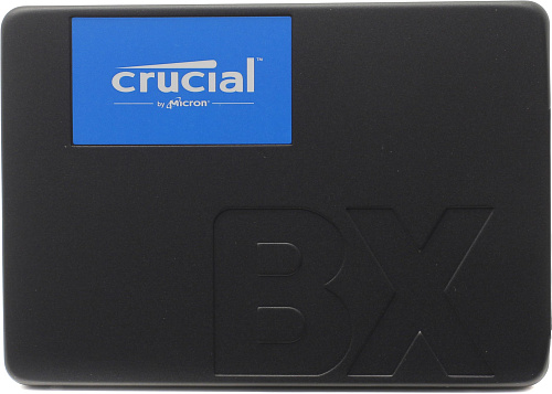 Твердотельный накопитель/ Crucial SSD BX500, 1000GB, 2.5" 7mm, SATA3, 3D TLC, R/W 540/500MB/s, TBW 360, DWPD 0.2 (12 мес.)