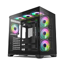Корпус для ПК Forza FZ-G42A Seaview TG ATX Case, black, w/o psu, Tempered glass front panel, 1x3,5", 3x2,5",
USB3.