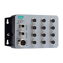 12-портовый управляемый коммутатор 2 уровня с 12 портами Fast Ethernet, от 24 до 110 В постоянного тока, с расширенным диапазоном температур, IP42, с