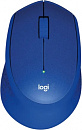 Мышь Logitech M331 Silent Plus синий оптическая (1000dpi) silent беспроводная USB (3but)