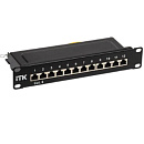 ITK 1U патч-панель кат.6 STP 12 портов 10" Dual IDC