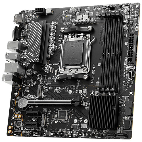 Материнская плата MSI PRO B650M-P B650, AM5, 4*DDR5, 1*PCIEx16, 2*PCIEx1, 2*M.2, 1*TypeC, 2*USB3.2Gen2, 4*USB3.2Gen1, 8*USB2.0, 4*SATA3.0, 2.5G, VGA,