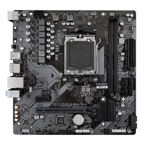 Материнская плата Gigabyte A620M H, Socket AM5, AMD A620, 2xDDR5-5200, HDMI+DP, 1xPCI-Ex16, 1xPCI-Ex1, 4xSATA3(RAID 0/1/10), 1xM.2, 8 Ch Audio, GLan,