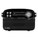 Радиоприемник Sven SRP-500 черная (3 Вт, BT, FM/AM/SW, USB, microSD, AUX, встроенный аккумулятор)