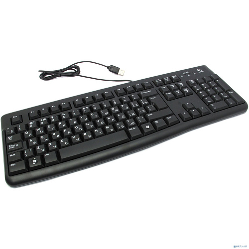 920-002506 Logitech Клавиатура K120 Black USB EER оригинальная заводская гравировка RU/LAT