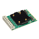 HBA-адаптер Broadcom SAS 9502-16i SGL OCP 3.0, PCIe v4 x8, Tri-Mode SAS/SATA/NVMe 12G HBA, 16port(2*int SFF8654), 3816 IOC, SGL {5} (007493)