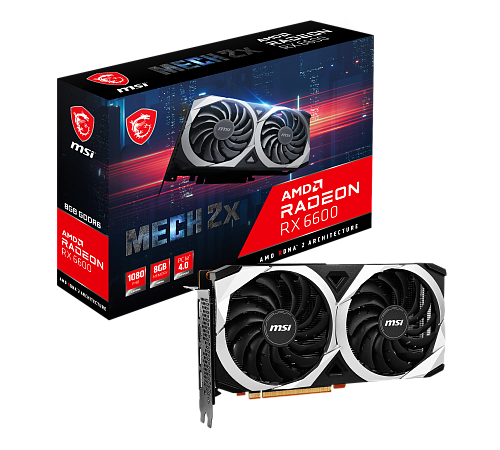 Видеокарта Radeon RX 6600 MECH 2X 8G