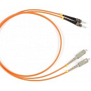 Hyperline FC-D2-50-SC/PR-ST/PR-H-5M-LSZH-OR Патч-корд волоконно-оптический (шнур) MM 50/125, ST-SC, 2.0 мм, duplex, LSZH, 5 м