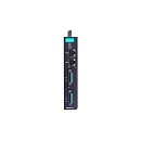 2-портовый преобразователь RS-232/422/485 в Ethernet, разъем последовательного интерфейса - клемма, соответствует IEC62443-4-2, второго поколения