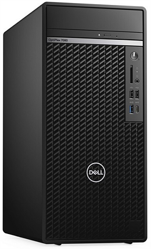 Dell Optiplex 7080 Tower Core i9-10900 (2,8GHz) 16GB (1x16GB) DDR4 1TB SSD NVidia GTX 1660 (6GB) TPM,SD 360W 3 years NBD W10 Pro