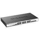 Коммутатор D-Link DGS-1210-28X/ME/C1A Управляемый L2 коммутатор, 24x1000Base-T, 4x10GBase-X SFP+, защита от статического электричества до 6 кВ, CLI, к