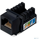 Cabeus KJ-RJ45-Cat.6-90-BK Вставка Keystone Jack RJ-45, категория 6, заделка тип 110, черная