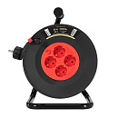 Exegate EX295740RUS Удлинитель на катушке ExeGate industrial ECS-10-3-25 (4 евророзетки с заземлением, IP20, 25м, защита от детей, защита от перегрузк