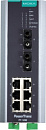 Управляемый коммутатор 6 x 10/100BaseTX, 2 x 100BaseFX (многомодовое оптоволокно), питание - 24 В пост., разъем ST