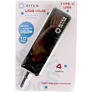 5bites HB34C-311BK Концентратор 4*USB3.0 / TYPE-C PLUG / BLACK