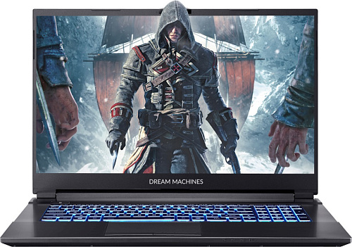 Ноутбук Dream Machines G1650-17RU72 17.3"(1920x1080 WVA 144Hz)/Intel Core i5 11400H(2.7Ghz)/8192Mb/512SSDGb/noDVD/Ext:nVidia GeForce GTX1650(4096Mb)