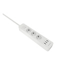 Harper Сетевой фильтр с USB зарядкой UCH-360 White (3 роз.,3м.,3 x USB 2.4A (max 3.4A), 4000W) {H00003012}