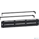 Cabeus PL-48-Cat.6a-Dual IDC Патч-панель 19" (2U), 48 портов RJ-45, категория 6a, Dual IDC, с задним кабельным организатором