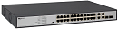 Коммутатор ORIGO Неуправляемый PoE-коммутатор, 26x1000Base-T (24x1000Base-T PoE), 2xCombo 1000Base-T/SFP, PoE-бюджет 370 Вт, PoE до 250 м, комплект дл